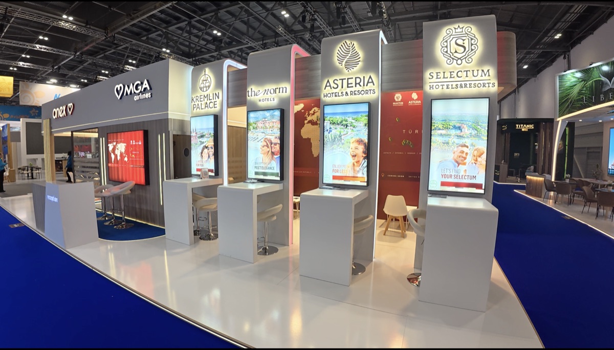ANEX Tour Bespoke stand at WTM London, view 3