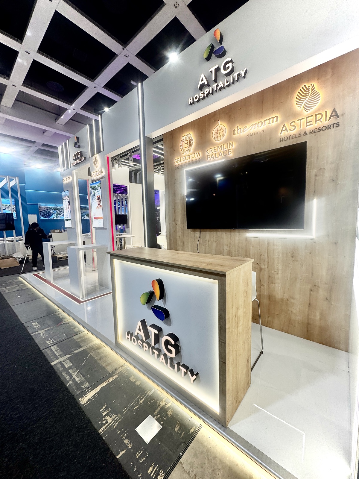 ATG Hospitality Bespoke stand at ITB Berlin, view 2