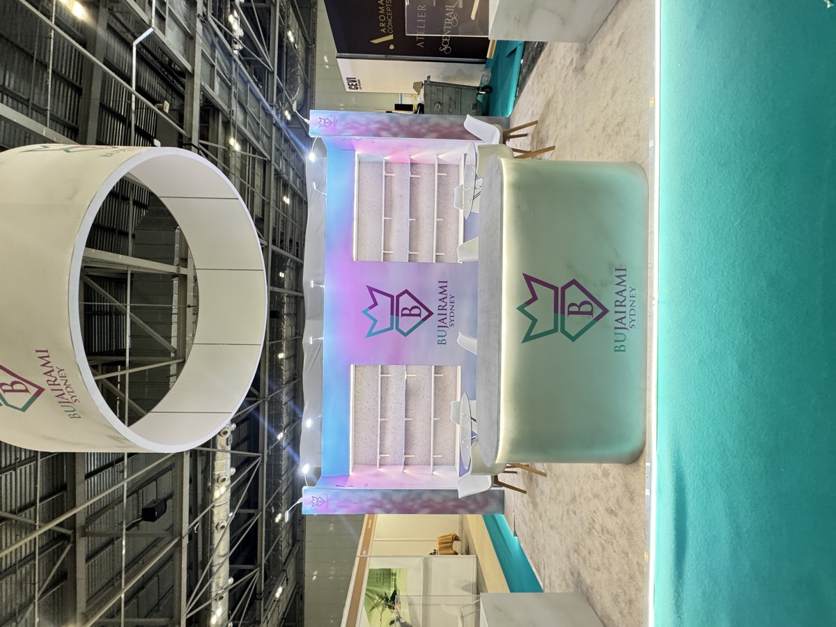 Bujairami Sydney DUM FLEX stand at Tones of Beauty Expo, view 4