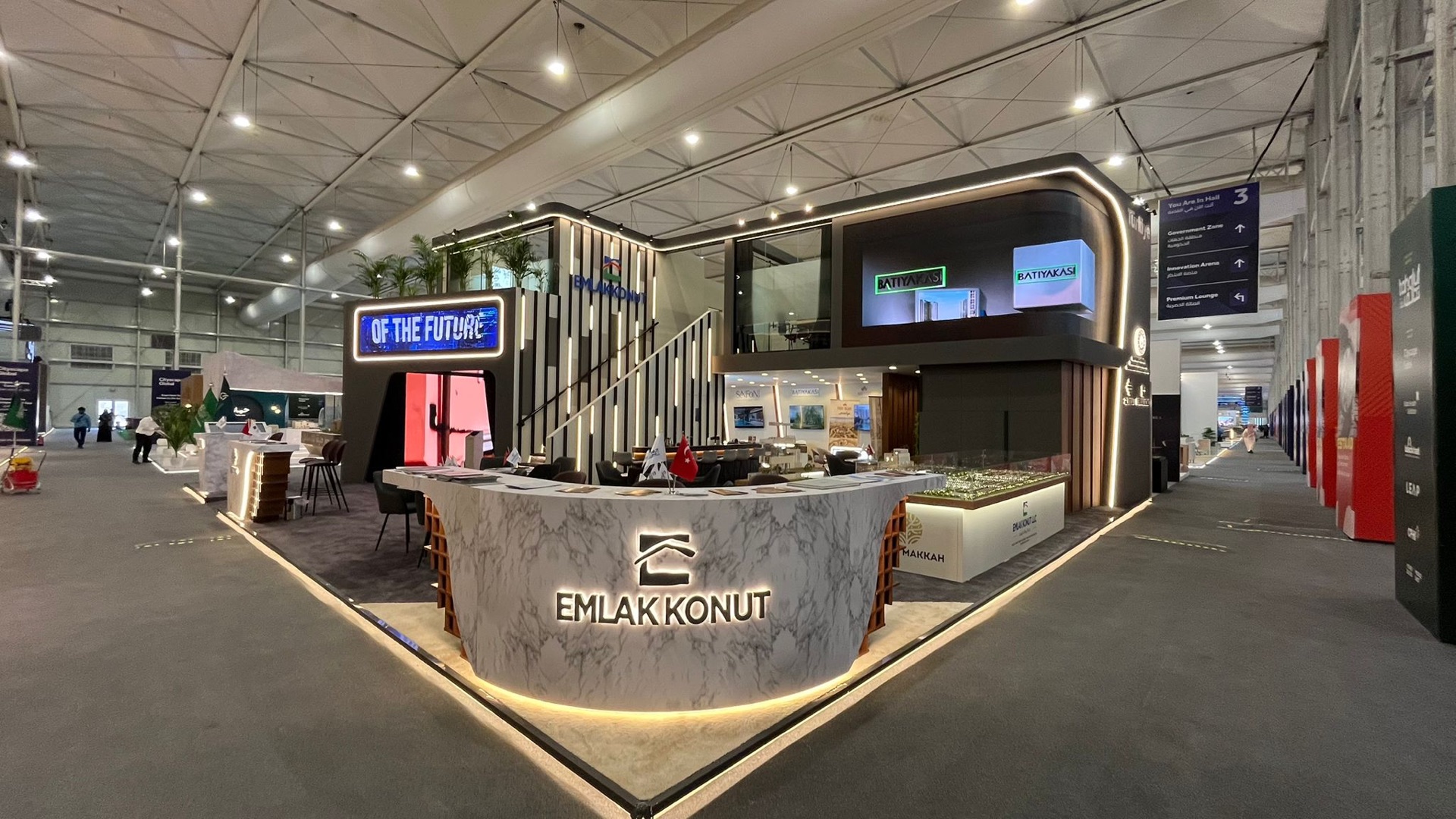 Emlak Konut double-decker Bespoke pavilion at Cityscape Global Riyadh