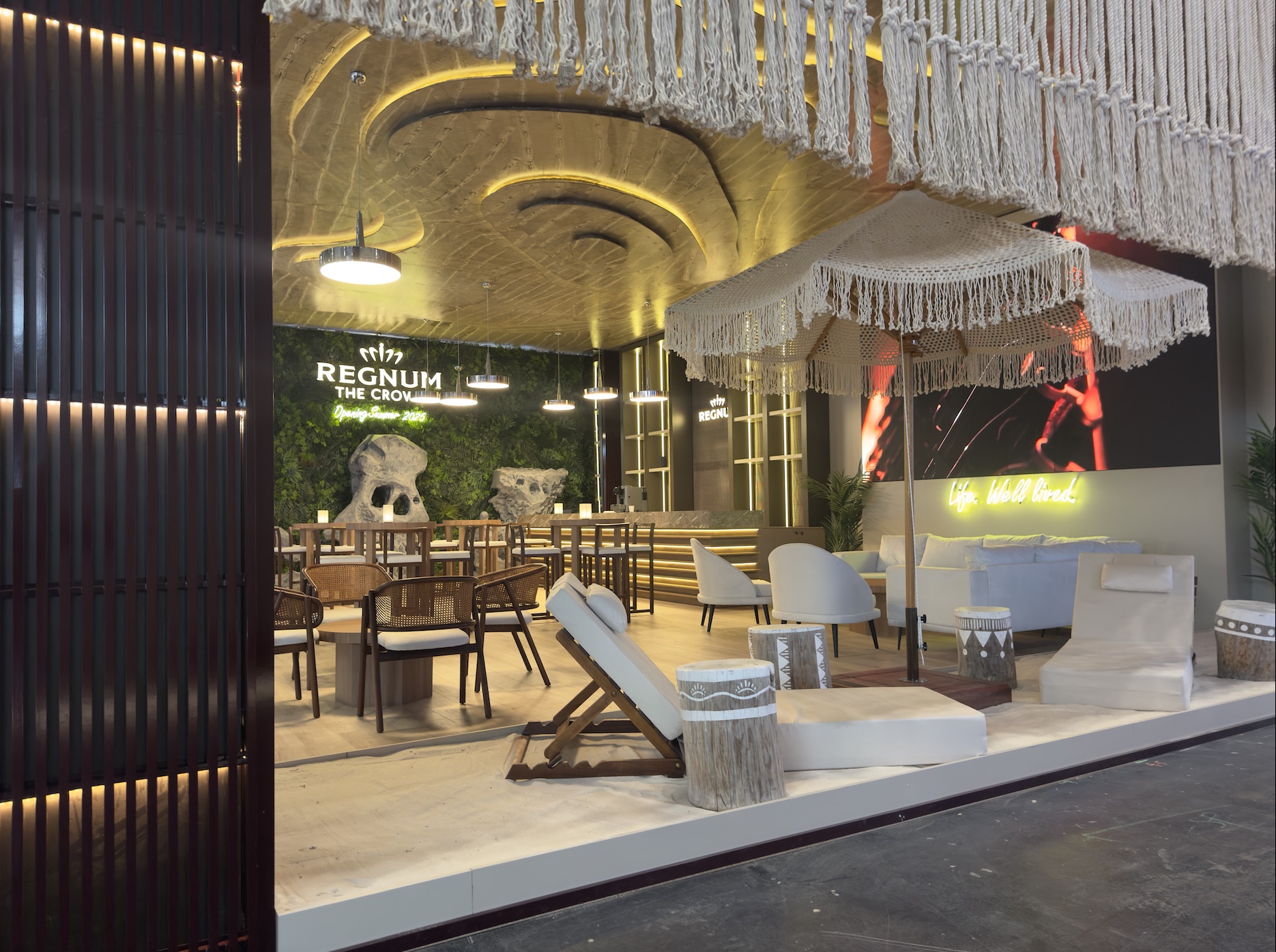 Regnum Hotels open-lobby Bespoke exhibition stand at WTM London