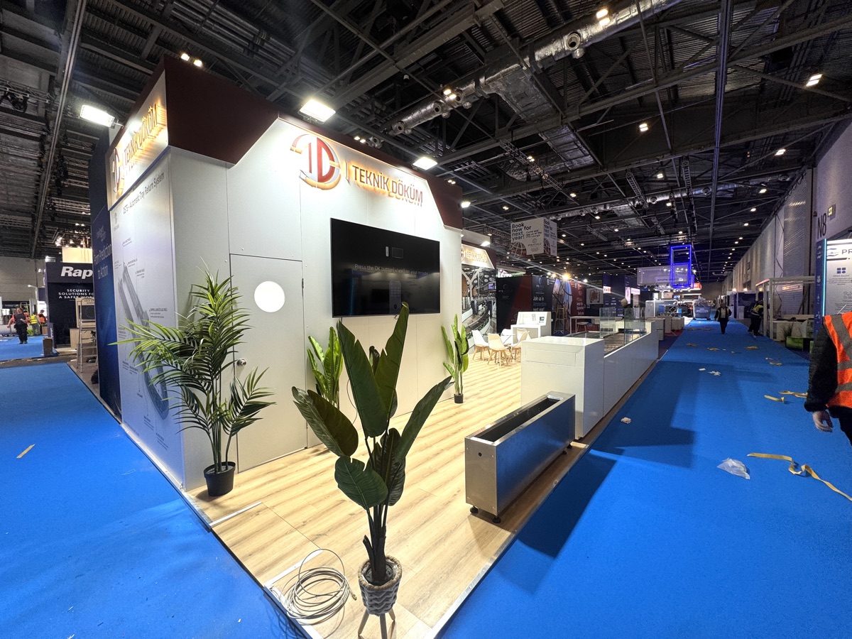 Teknik Döküm Bespoke stand at Passenger Terminal Expo, view 2