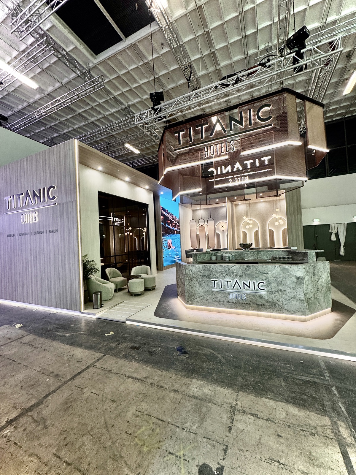 Titanic Hotels Bespoke stand at ITB Berlin, view 2