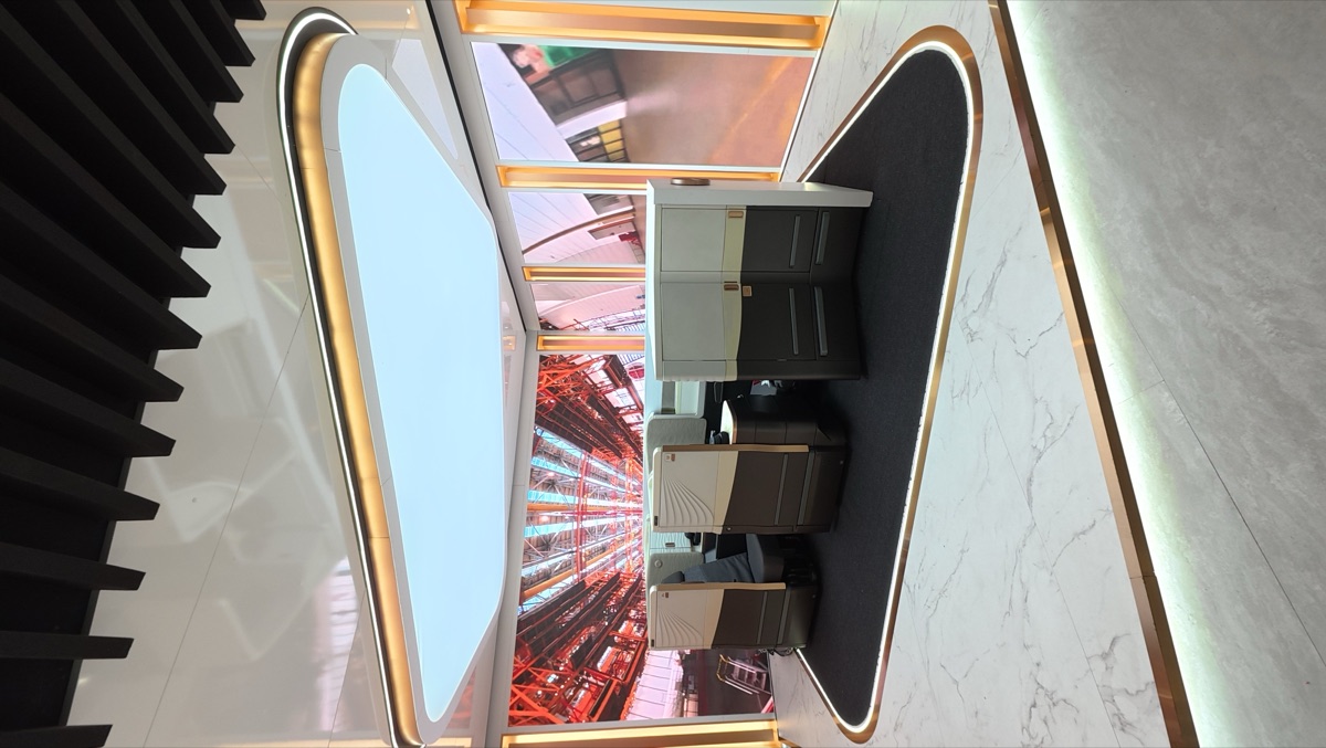 Turkish Airlines Bespoke stand at Farnborough International Airshow, view 3