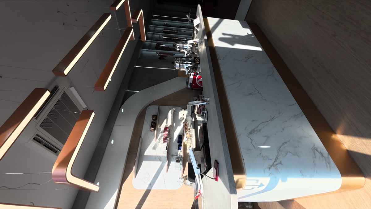 Turkish Airlines Bespoke stand at Farnborough International Airshow, view 13