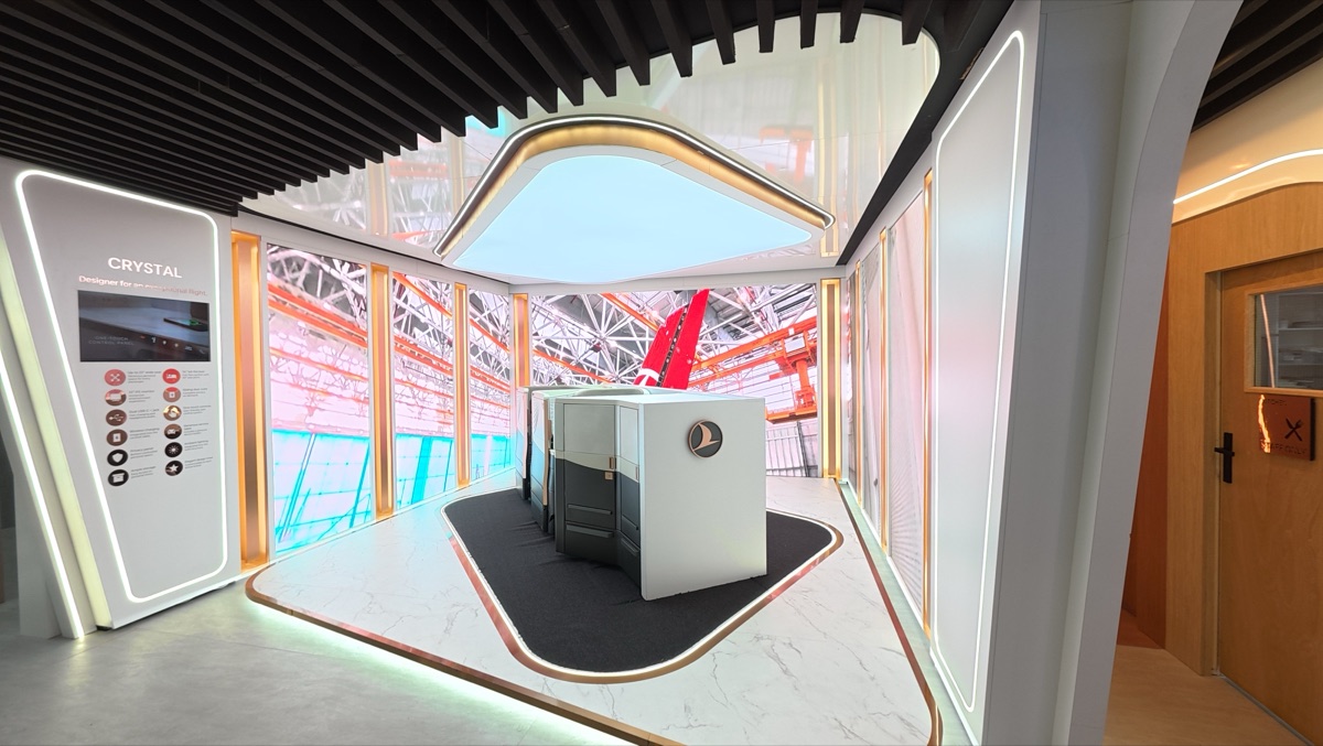 Turkish Airlines Bespoke stand at Farnborough International Airshow, view 18