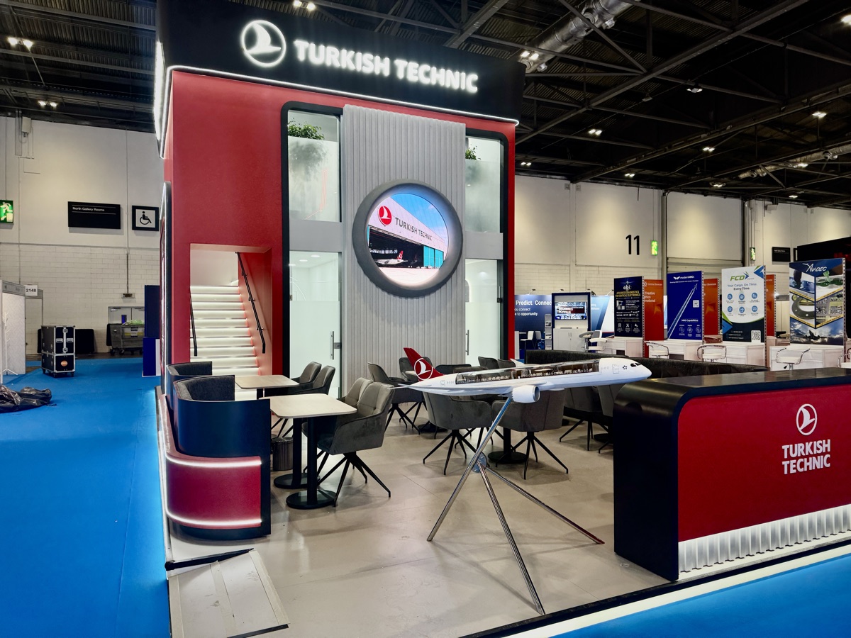 Turkish Technic Bespoke stand at MRO Europe, view 1
